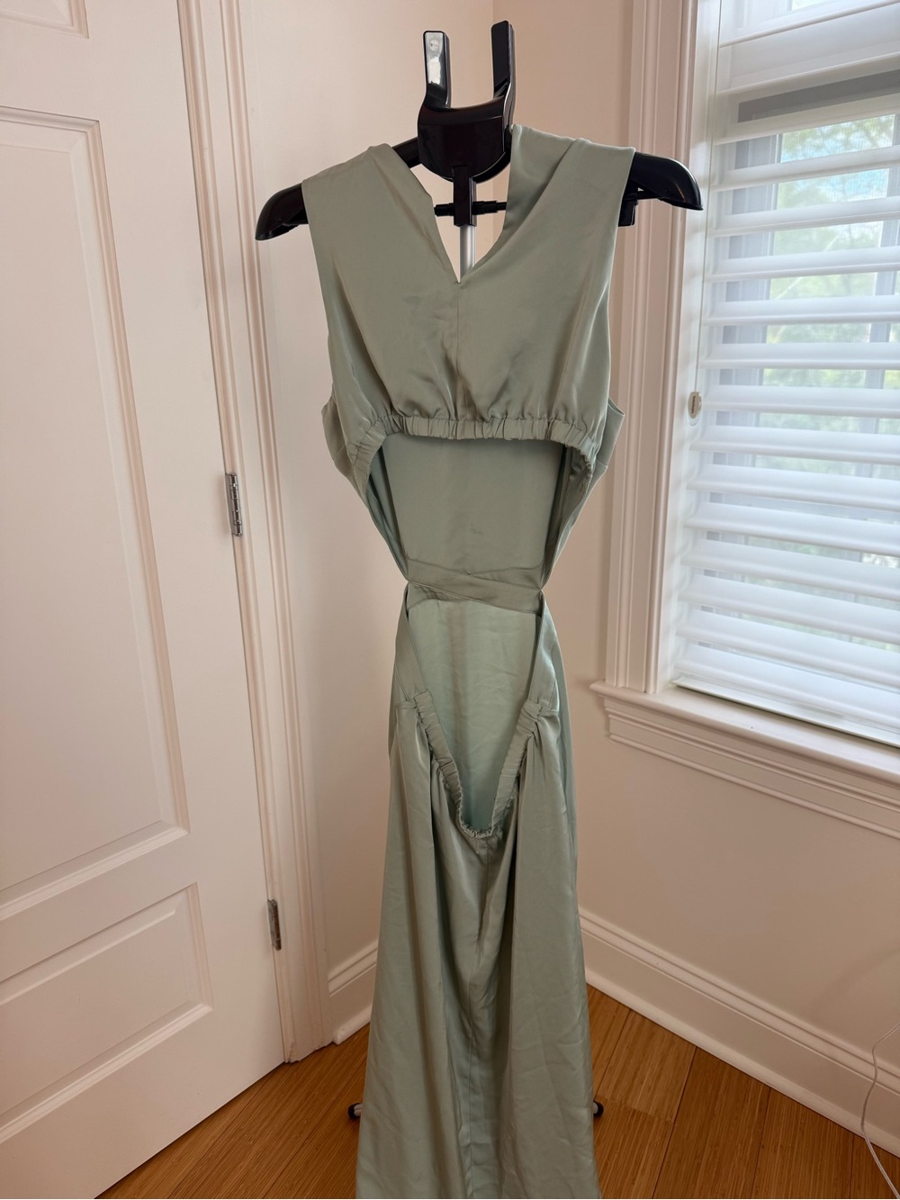 Aritzia Babaton Sage Green Sleeveless Maxi Dress - Picture 3 of 3